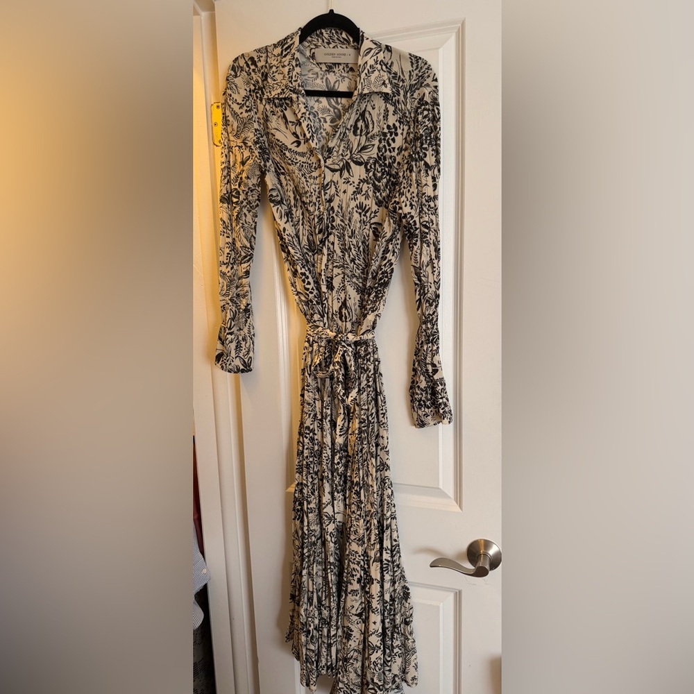 Golden goose Floral Print Long Sleeve Dress